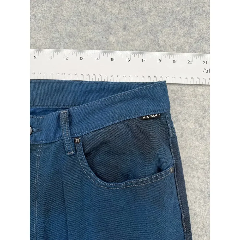 NWT G-Star Raw Type 96 Loose Sea Blue Vintage Wash Jeans Denim Size 36/32